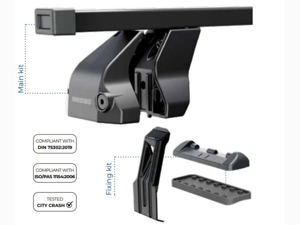 Barras de Techo Portaequipajes para Fiat Idea 5 Puertas Sin Barandilla 2005-2012 - Imagen 4 de 4