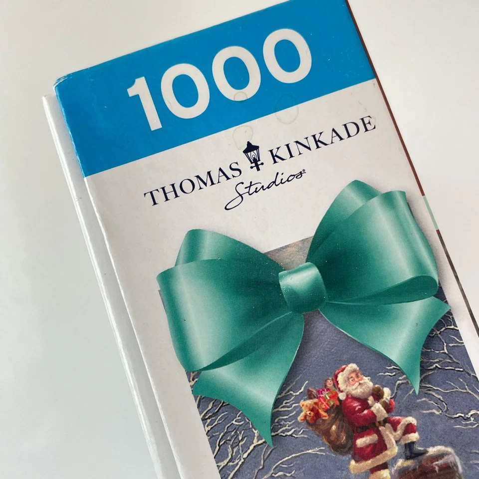 Thomas Kinkade Entrega Medianoche 1000 Piezas Puzzle Navidad Invierno Casa Foto 3 de 4