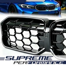 LED K�hlergrill Grill Frontgrill Diamant Schwarz f�r BMW 3er G20 G28 G21 LCI 23+