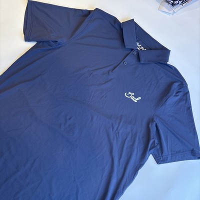 NWT Bad Birdie Cooling Polo Golf Shirt Navy Bad Elements Men s Medium