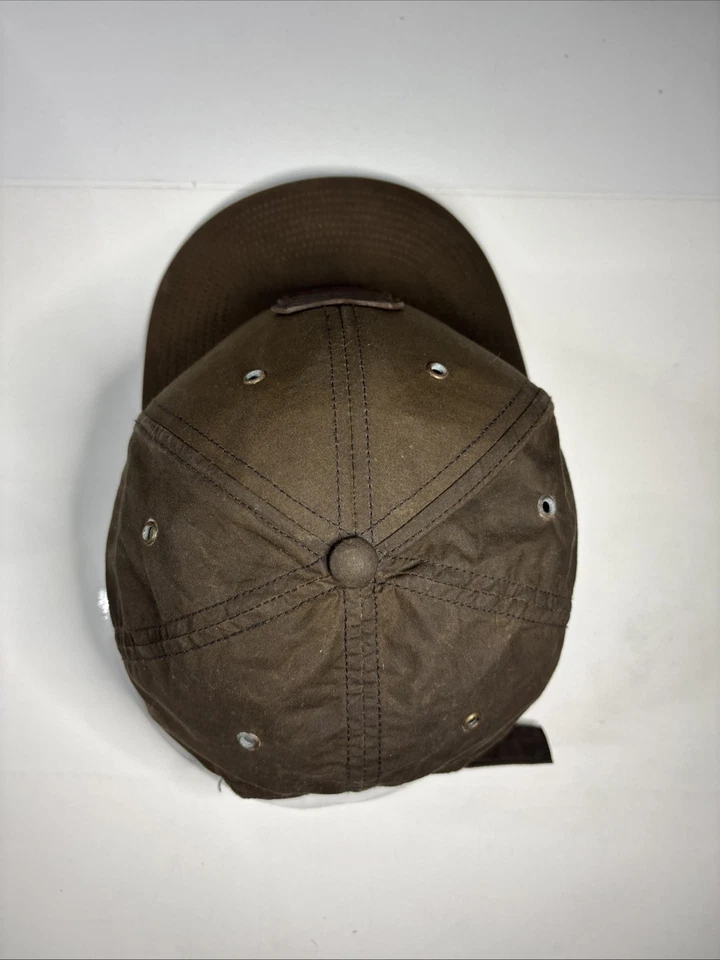 Gorra Polo Ralph Lauren verde tela de aceite cera RL guía cuero deportista guía Foto 4 de 4