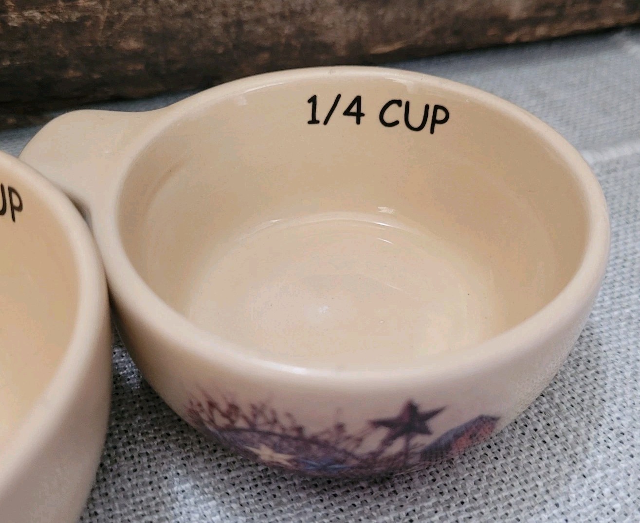 Vintage Country Farmhouse Ceramic Measuring Cups – Set of 4 (LTD Commodities)