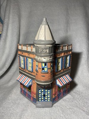 DEPT 56 Snow Village CORNER CAFE Lighted Christmas Ceramic Collector 5124-1
