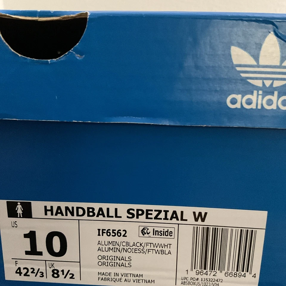 Adidas Wmns Handball Spezial Aluminium Black Gum IF6562 Size m/8.5 w/10 - Image 4 of 4
