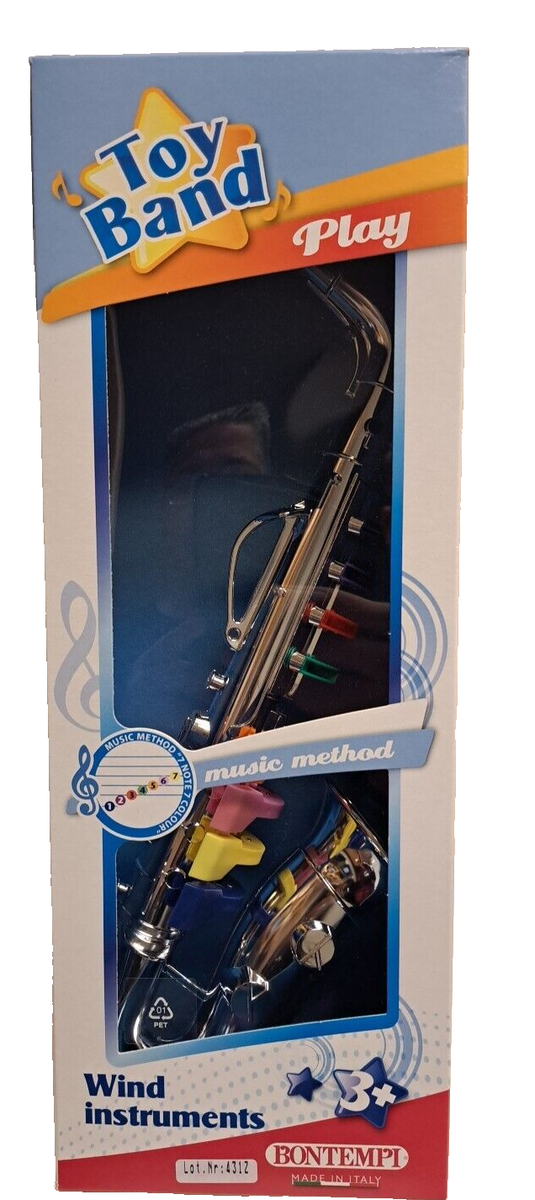 Bontempi Music Toy Saxophone Wind Instruments Made In Italy Age 3+