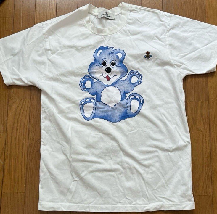 authentic vivienne westwood t shirt blue bear vintage S size | eBay