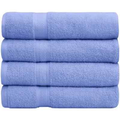 4-12 Pack Luxury Bath Towels Set Combed Cotton Highly Absorbent 27''x54'' 500 GSM