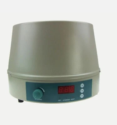 JOANLAB 2000ml 2L Electric Digital LCD Magnetic Stirring Heating Mantle Stirrer