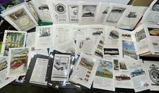 Vintage Photo Binder of Clipped Magazine Print Ads Automotive Cars, Tires, Oil