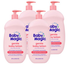 Baby Magic Gentle Baby Lotion, 30oz 4 Pack , with Vitamins Aloe, Paraben-Free