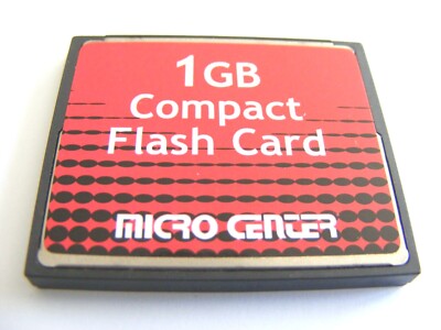 1GB Compact Flash Card ( 1 GB CF Karte ) MICRO CENTER gebraucht