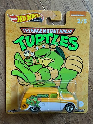 HOT WHEELS TEENAGE MUTANT NINJA TURTLES HEROES  55 CHEVY PANEL Michelangelo