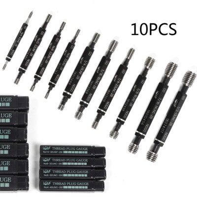 10 Pc Skd11 Thread Detection Tool Double End Thread Plug Gauge Go & No Go