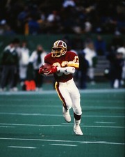 Ricky Sanders Running on Field Washington Redskins 8x10 Vintage NFL Photo