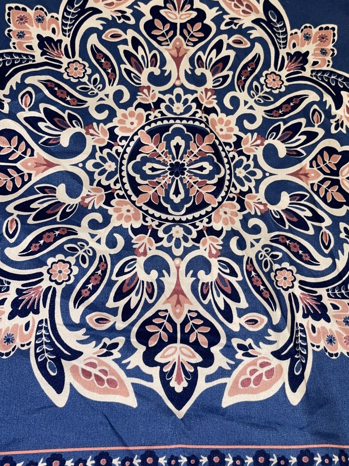 Amex & Zoe Pair Boho Chic Poly Pillow Shams Standard Size Blues Pocket Closure