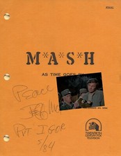 MASH TV Series Script, Last Regular Episode, Alan Alda Mike Farrell Loretta Swit