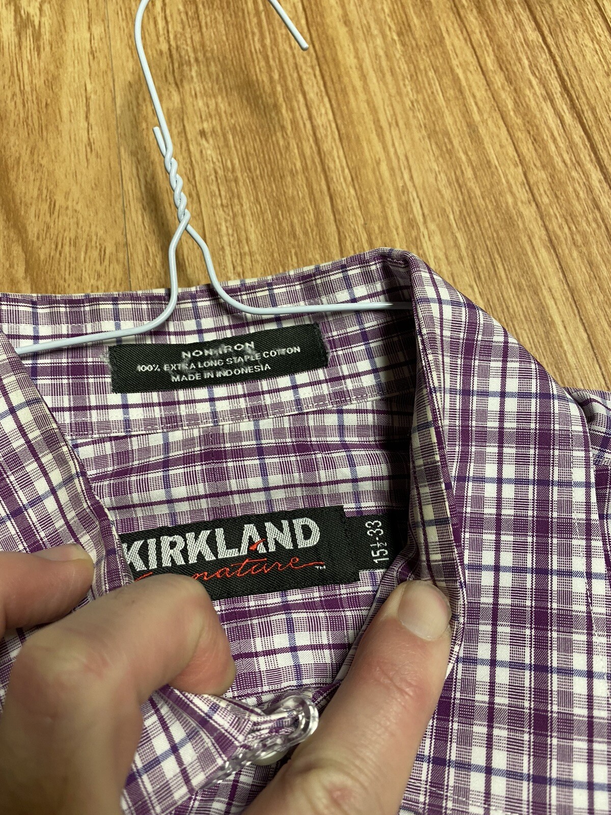 Lot of 2 Kirkland Dress Shirts 15.5 33 eBay