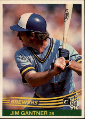 1984 Donruss 115 Jim Gantner Milwaukee Brewers