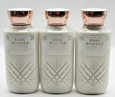 NEW Bath & Body Works Pure Wonder Body Lotion 3pc Set Full Size Shea Butter