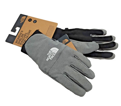 THE NORTH FACE Etip Shelbe Rachel Women's Gray Gloves TNF - Small
