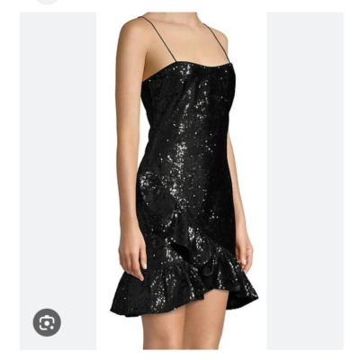lilia sequin mini dress Likely Lilia Ruffle Sequin Mini Dress in Black Size 0 NWT