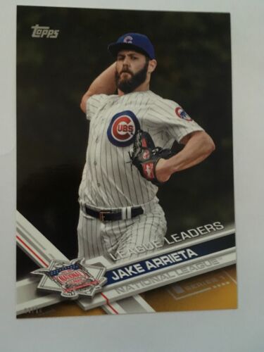 2017 Topps Jumbo 5x7 Jake Arrieta LL Cubs 270 #’d 03/10 Gold - Picture 1 of 1