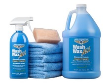 Wet Or Waterless Car Wash Wax Kit 144 Fl. Oz Uv Protection. Cleans Protects A...