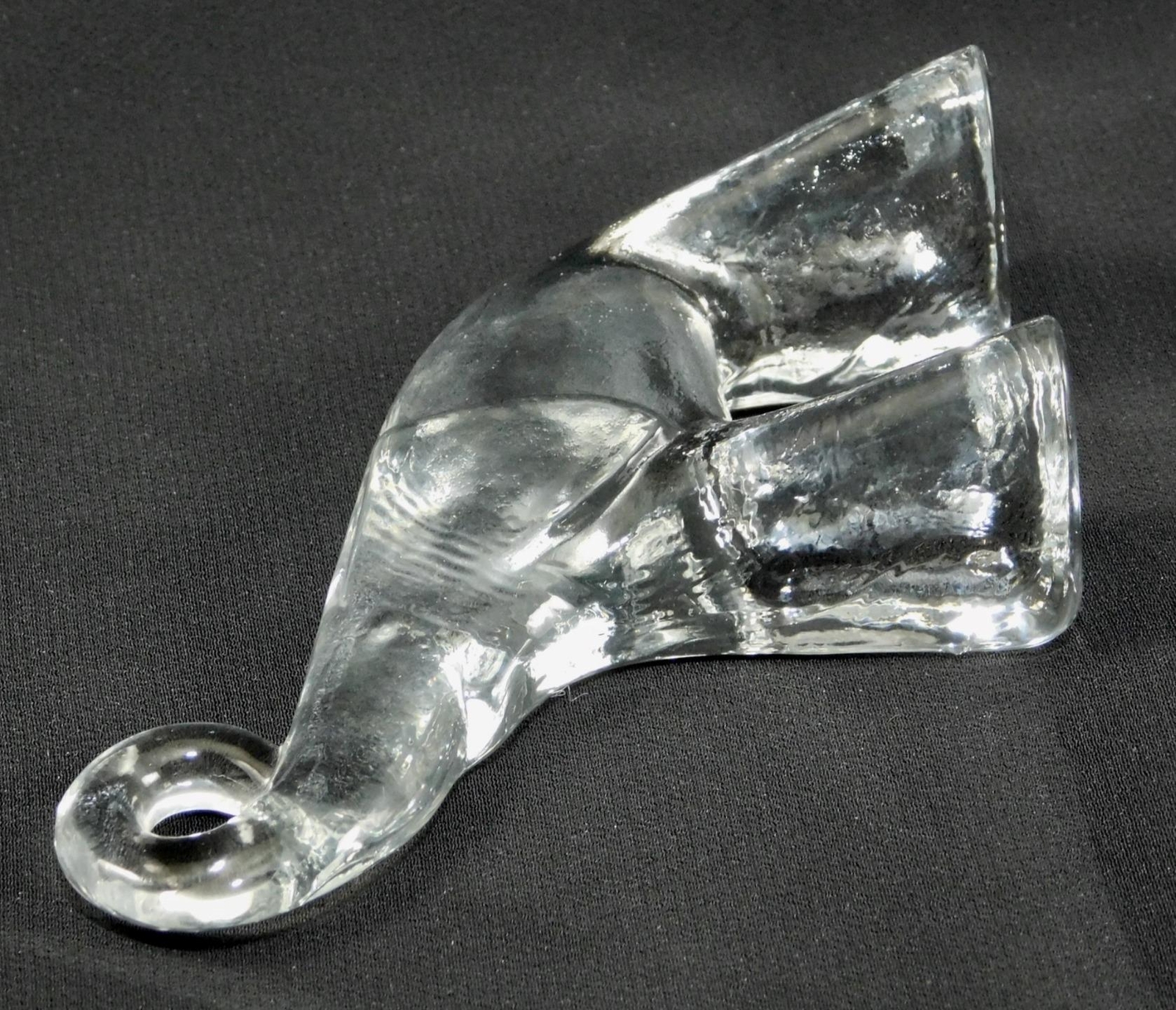 Kosta Boda Bertil Vallien Glass ELEPHANT ZOO LINE Series Paperweight Sculpture