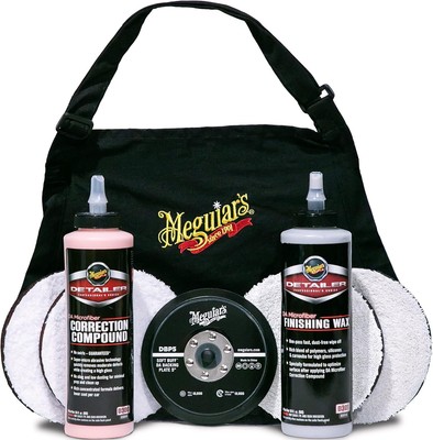 Meguiar's 5 Inch DA Microfiber Correction Starter Kit for Car Detailing