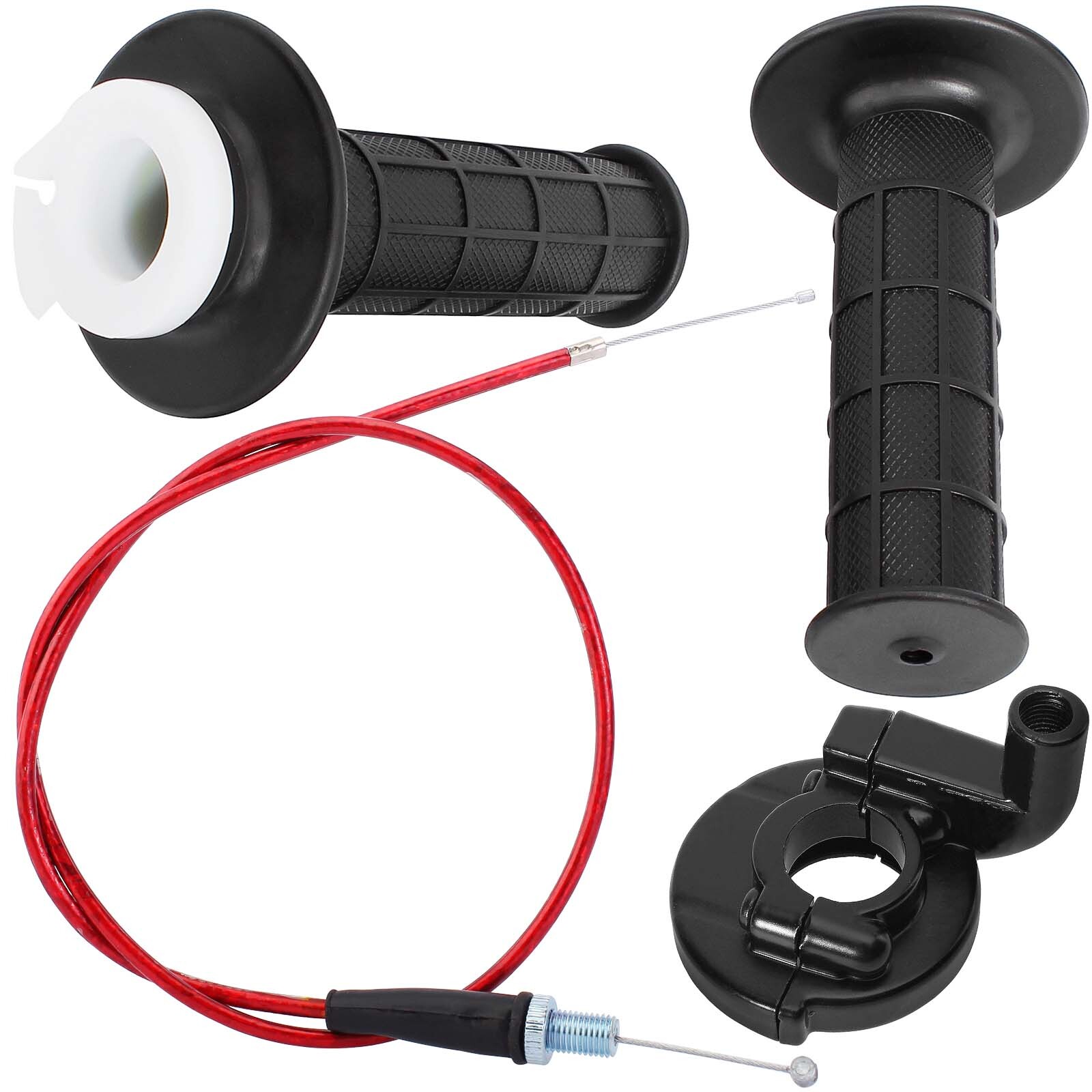 Twist Throttle Handle Grip Cable Set For ATV Pit Dirt Bike XR50 XR70