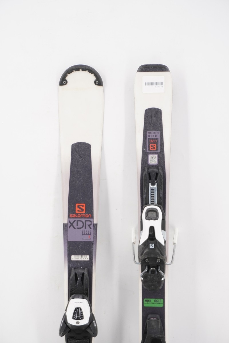 Salomon XDR Focus R Adult Skis with Bindings - 130 cm Used | eBay