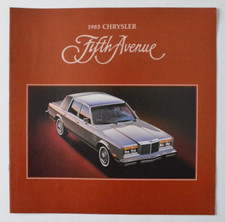 CHRYSLER FIFTH AVENUE 1985 dealer brochure - English - Canada