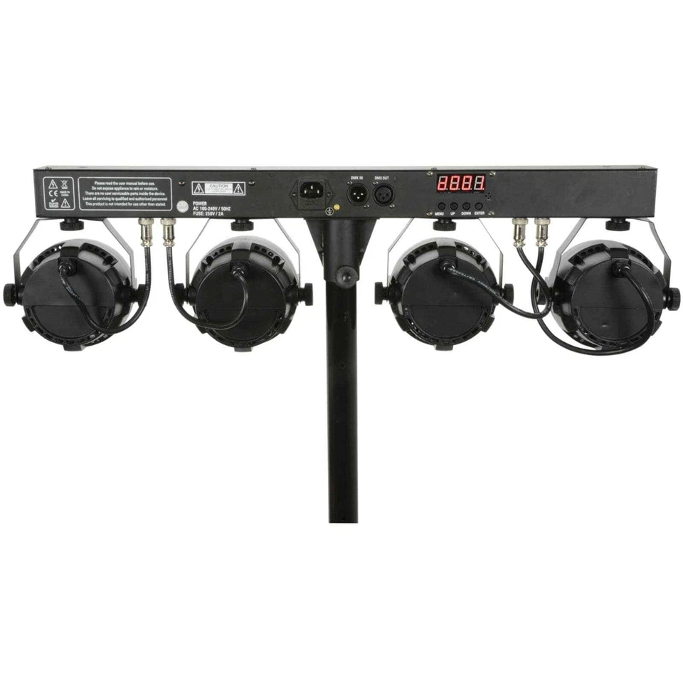 QTX PB-1214 LED PAR Bar System Stage Wash Lighting Package with Remote - Image 3 of 4