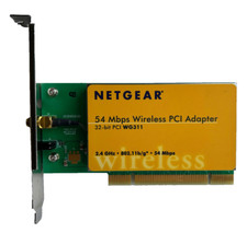 Netgear WG311 v2, 802.11g 54Mbps Wireless PCI Adapter