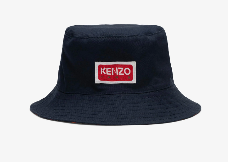 ［新品］KENZO BUCKET HAT REVERSIBLE NEW Kenzo Check Reversible Bucket Hat MIDNIGHT BLUE ONE SIZE | eBay