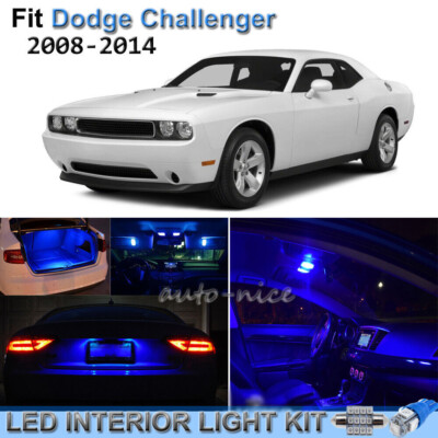 For 2008-2014 Dodge Challenger Brilliant Blue LED Interior Lights Kit 13 Pieces