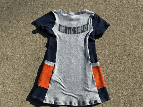University of Illinois Fighting Illini handmade toddler 4t tunic t shirt dress - Picture 9 of 11