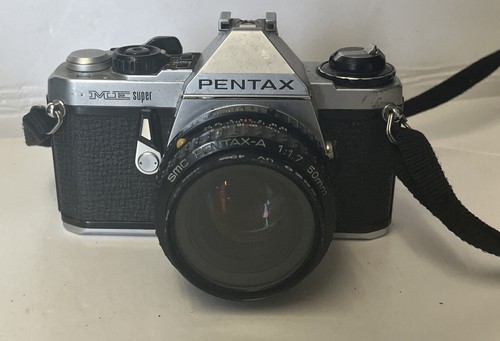 VINTAGE CAMERA - PENTAX ME SUPER - SMC Pentax-A 50mm F LENS - CASE - UNTESTED - Picture 3 of 8