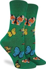 Women's Butterflies Socks Adult Shoe Size 5-9