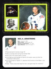 Neil Armstrong - Astronaut - Vintage NASA Historical Figures Card