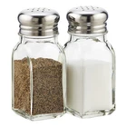 Glass Salt and Pepper Shaker 2 Shaker Set  USA SELLER Restaurant Quality
