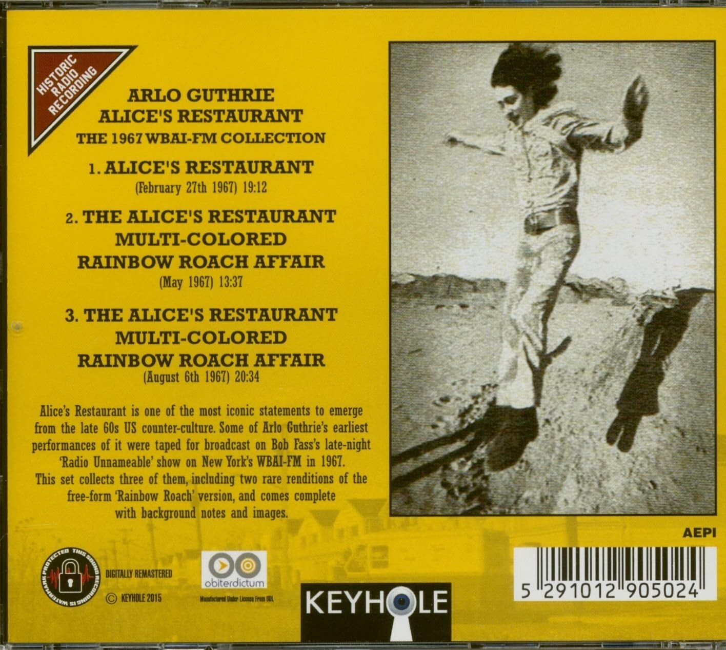 Arlo Guthrie - Alice's Restaurant: The 1967 WBAI-FM Collection (2015 ...
