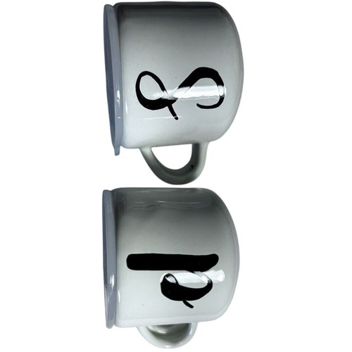 New Tablecraft Enamel Salt & Pepper Shakers, White - Picture 5 of 10