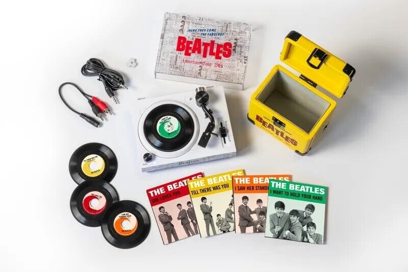 The Beatles Record Store Day 2024 RSD3 Mini Turntable + 3" Vinyl Singles Bundle