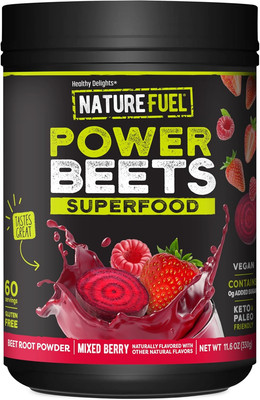 Nature Fuel Power Beets Powder, Delicious Mixed Berry, Concentrated Superfood...