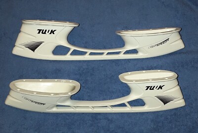 Pair TUUK Lightspeed 2 Edge Skate Blade Holders White Size 11 296 mm 1025116 BHS