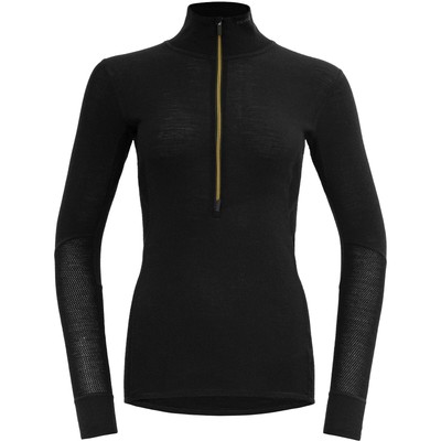 DEVOLD Wool Mesh 190 Zip Neck Wmn - Langarmshirt mit Reißverschluss