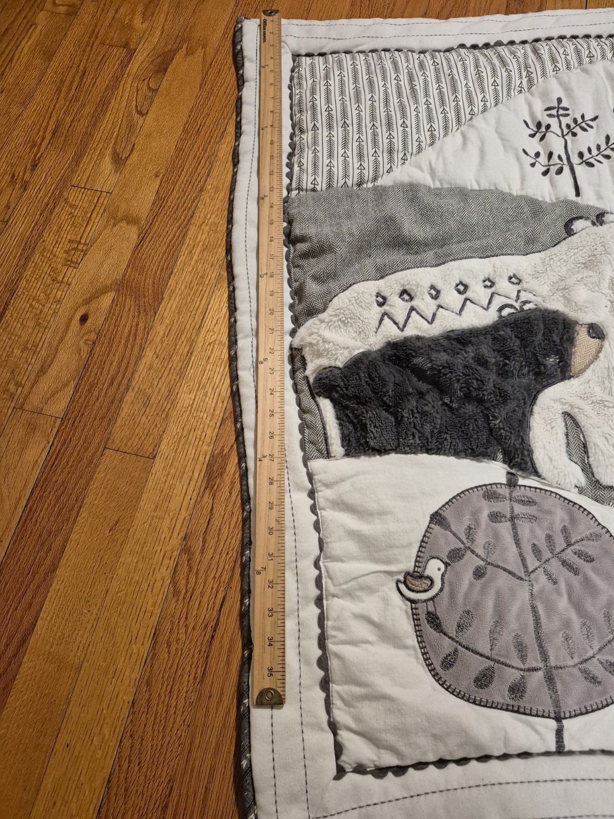 Levtex Baby Crib Blanket With Woodland Theme 39 X 34,Outdoor, Woodsy Soft