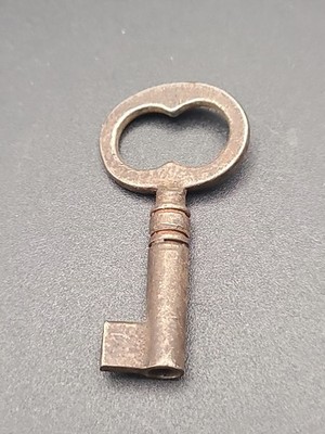 Antique Skeleton Key Vintage Hollow Barrel Furniture Cabinet Lock Key Rusty Old
