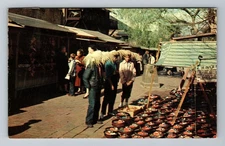Los Angeles CA-California, Oliva Street, Pottery Pieces, Vintage c1959 Postcard